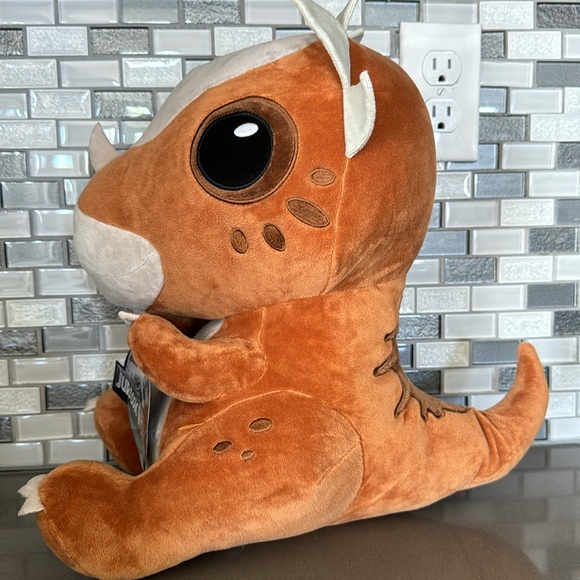JURASSIC WORLD Stygimoloch "Stiggy" Dinosaur Sitting Plush / BRAND NEW - Picture 5 of 16